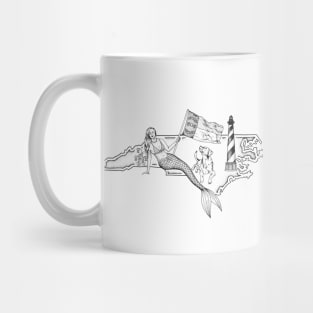 North Carolina Mermaid Mug